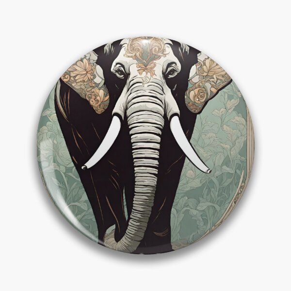 Item preview, Art Nouveau Elephant designed and sold by LittleGoblinPrs.