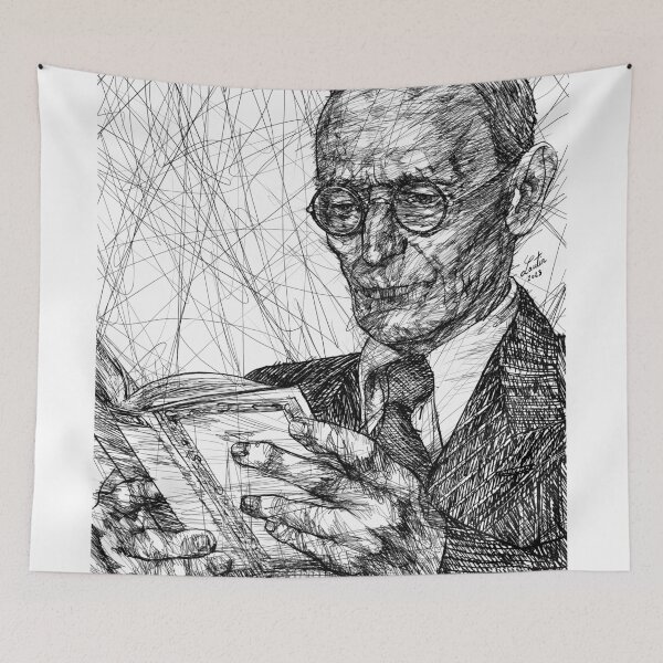 Item preview, HERMANN HESSE ink portrait .6 designed and sold by lautir.