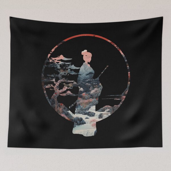 Item preview, Japan Geisha Double Exposure Middle Ages Japan designed and sold by AnnaMDesign.