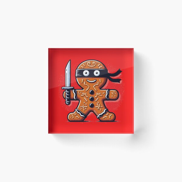 Item preview, Ninjabread Man - with Sword designed and sold by PickledjoArt.
