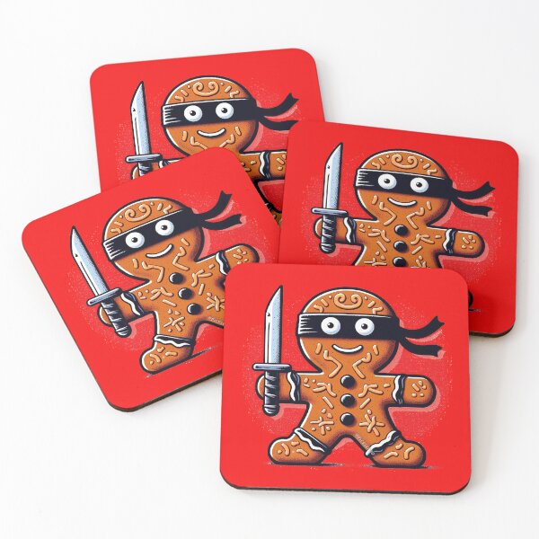 Item preview, Ninjabread Man - with Sword designed and sold by PickledjoArt.