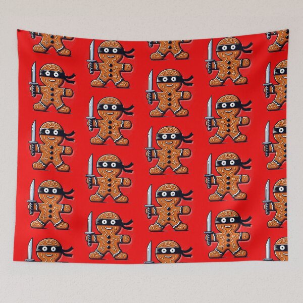 Item preview, Ninjabread Man - with Sword designed and sold by PickledjoArt.