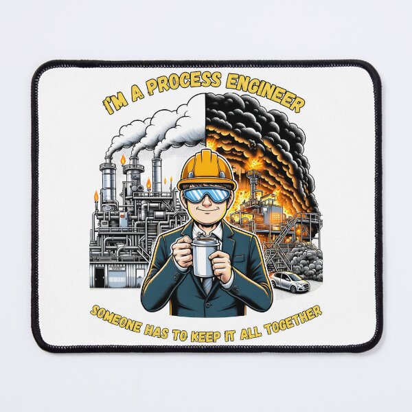Item preview, Process Engineer: Keeping It All Together Funny Factory Contrast designed and sold by PapaMikeCrafts.