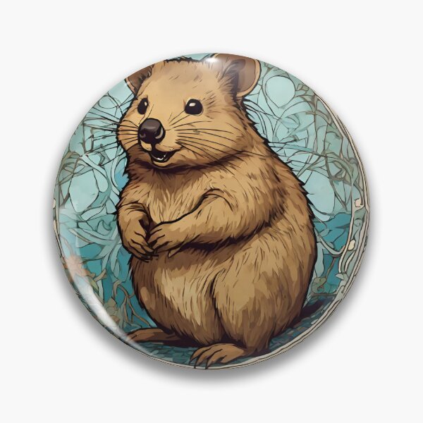 Item preview, Art Nouveau Quokka designed and sold by LittleGoblinPrs.