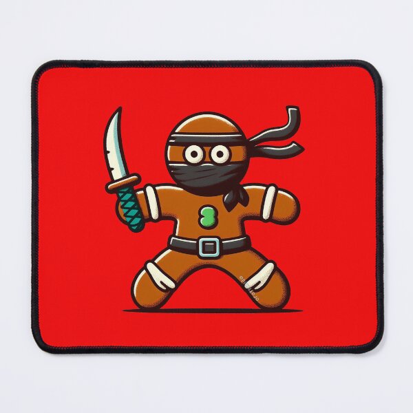 Item preview, Cute Ninjabread Man - with Sword designed and sold by PickledjoArt.