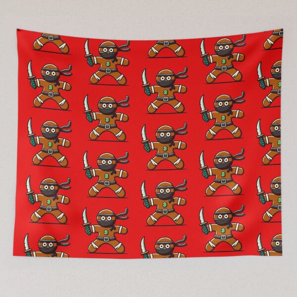 Item preview, Cute Ninjabread Man - with Sword designed and sold by PickledjoArt.