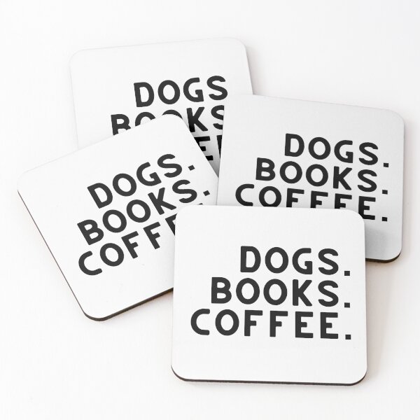 Artikelvorschau, Dogs Books Coffee entworfen und verkauft von SharpDezigns.