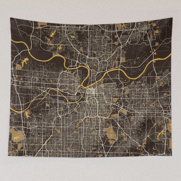Item preview, Kansas City Map of Missouri, USA - Pastel designed and sold by deMAP.