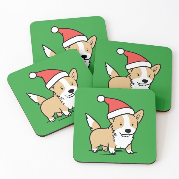 Item preview, Welsh Corgi Wearing Christmas Hat designed and sold by TheHellSong.