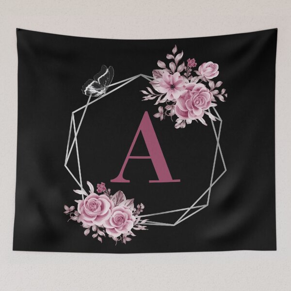 Item preview, Elegant A Letter Floral Monogram Design designed and sold by WomenLevelUp.