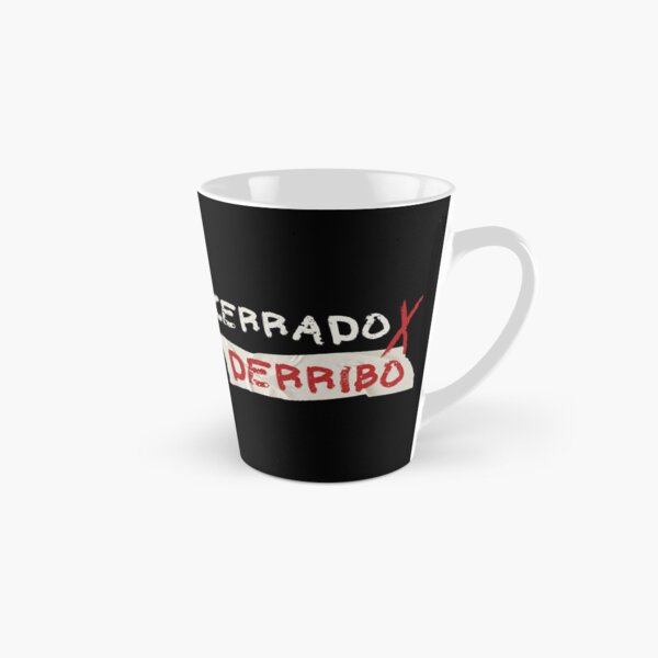 Vista previa del artículo con la obra «Frase en español: Cerrado por derribo. Música en español.», diseñado y vendido por Rebeldía Pura.