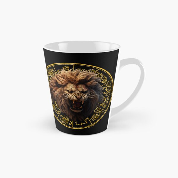 Item preview, Loe Zodiac Sign, A Fierce Angry Lion sign designed and sold by NatalieArtiste.