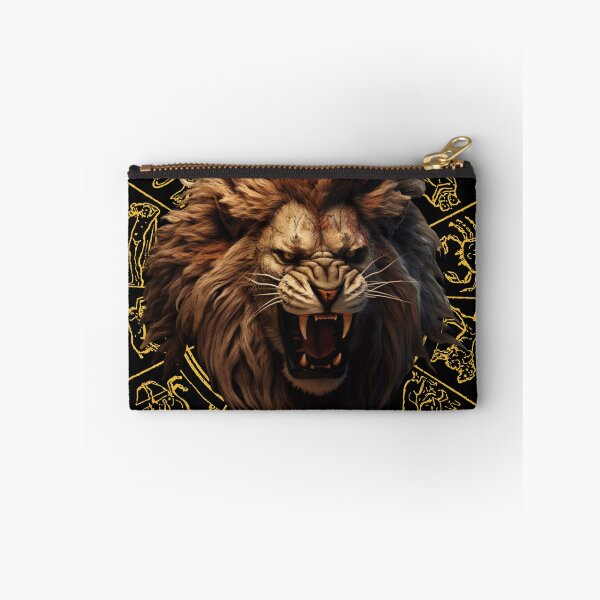 Item preview, Loe Zodiac Sign, A Fierce Angry Lion sign designed and sold by NatalieArtiste.