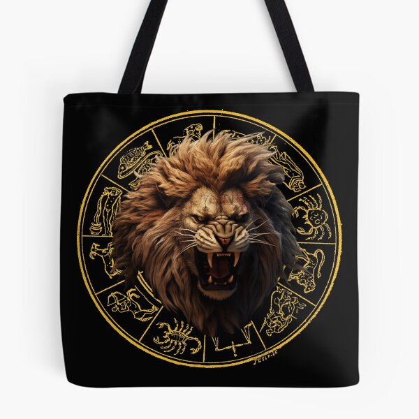 Item preview, Loe Zodiac Sign, A Fierce Angry Lion sign designed and sold by NatalieArtiste.