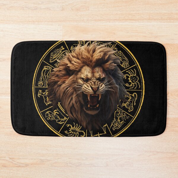 Item preview, Loe Zodiac Sign, A Fierce Angry Lion sign designed and sold by NatalieArtiste.