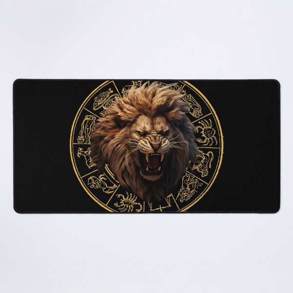 Item preview, Loe Zodiac Sign, A Fierce Angry Lion sign designed and sold by NatalieArtiste.