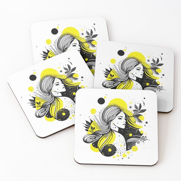 Item preview, Girl Abstract  Yellow black designed and sold by Oleg777999.