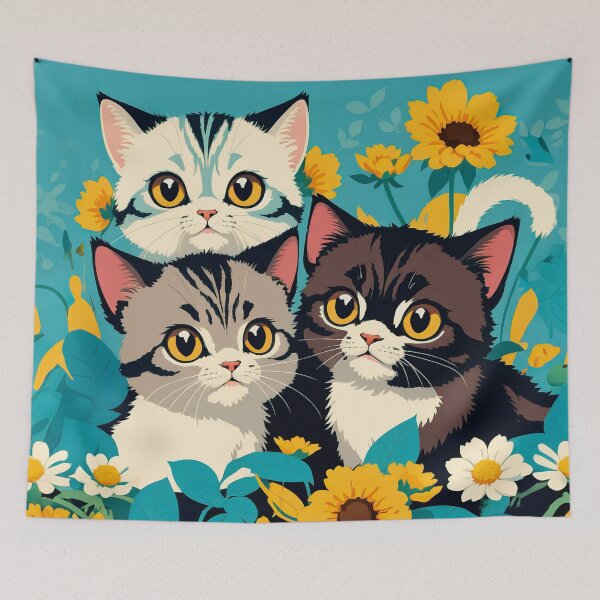 Artikelvorschau, Country Kittens – Chic Chat Créations Ref.075 entworfen und verkauft von ChicChat.