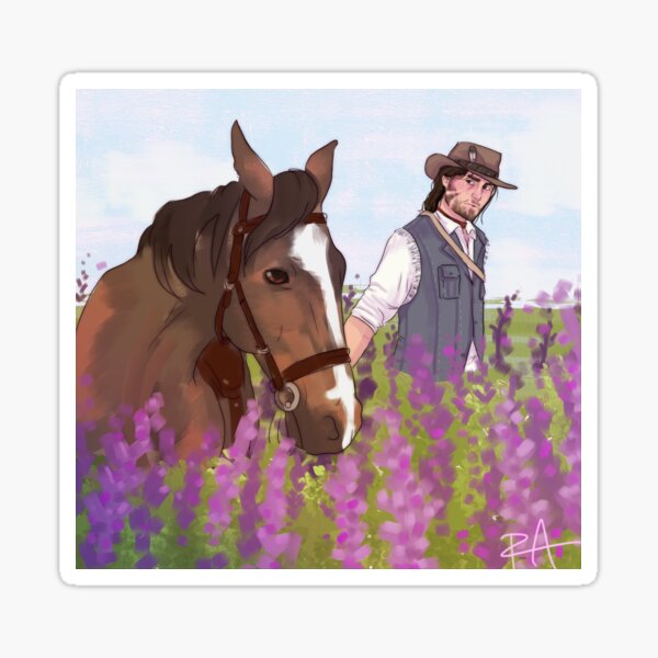 Vista previa del artículo con la obra «Floral John Marston II», diseñado y vendido por LissuArt.