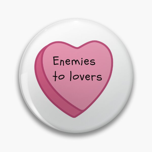Item preview, Enemies to Lovers Pink Conversation Candy Heart designed and sold by NimuehArt.