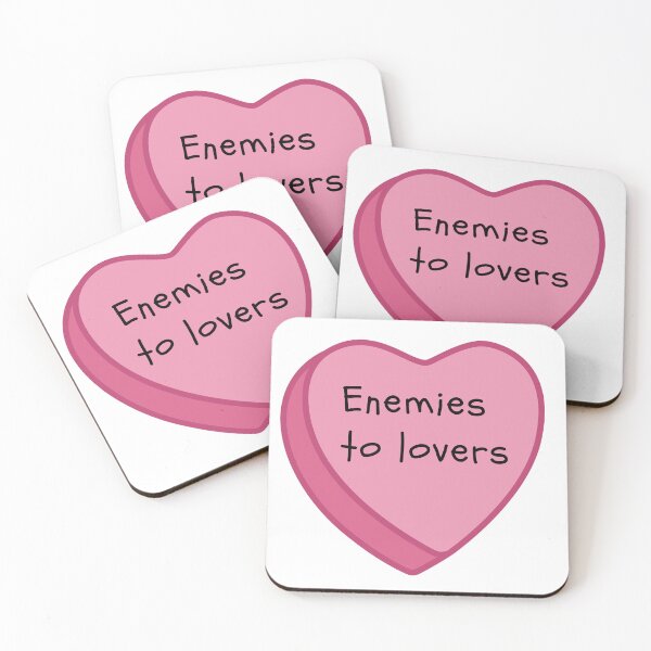 Item preview, Enemies to Lovers Pink Conversation Candy Heart designed and sold by NimuehArt.