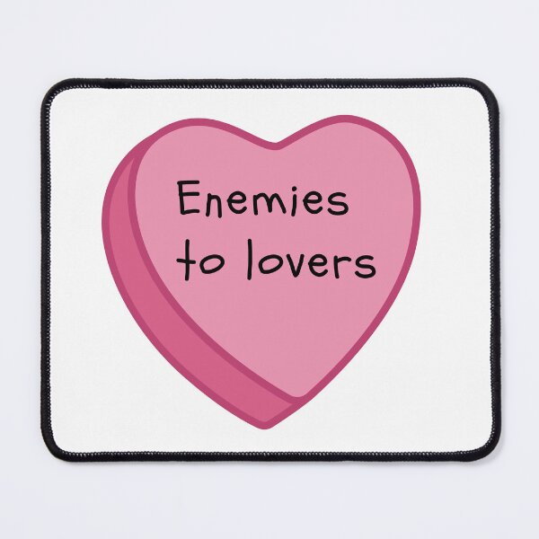 Item preview, Enemies to Lovers Pink Conversation Candy Heart designed and sold by NimuehArt.