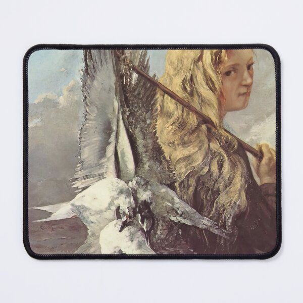 Item preview, gustave courbet artwork,  gustave courbet self portrait, gustave courbet paintings designed and sold by marti-oryo.