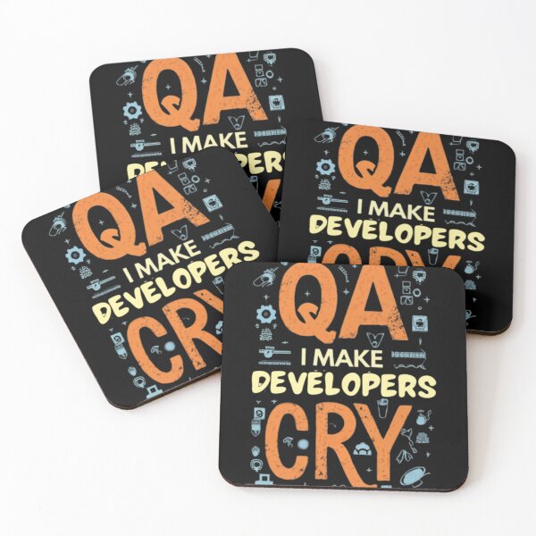Item preview, QA i make developers cry designed and sold by effateON.