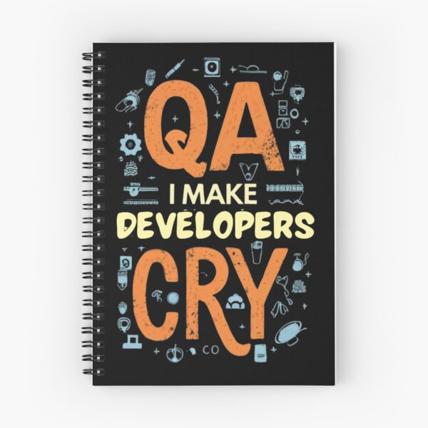 Item preview, QA i make developers cry designed and sold by effateON.