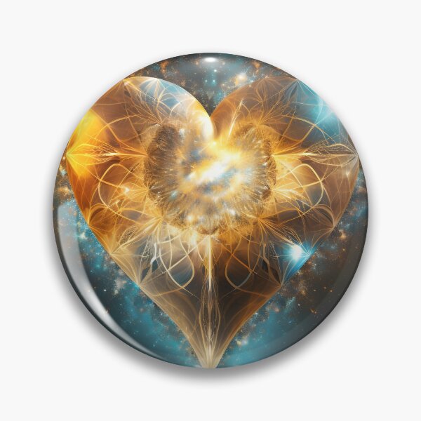 Item preview, Spiritual cosmic heart love symbol print designed and sold by dcrc.
