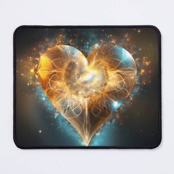 Item preview, Spiritual cosmic heart love symbol print designed and sold by dcrc.