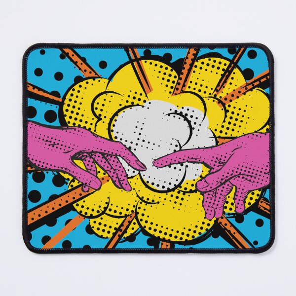 Item preview, VIntage retro comics boom explosion crash with touch hands of Adam by Miichelangelo designed and sold by Doomko.