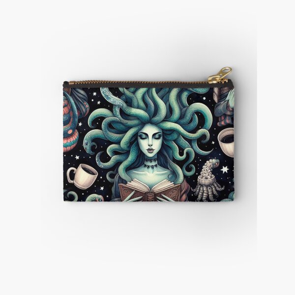 Item preview, Medusa Reading Books and Drinking Coffee designed and sold by DoggoTankDesign.