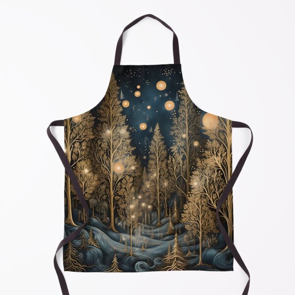 Item preview, Enchanting Christmas forest print designed and sold by dcrc.