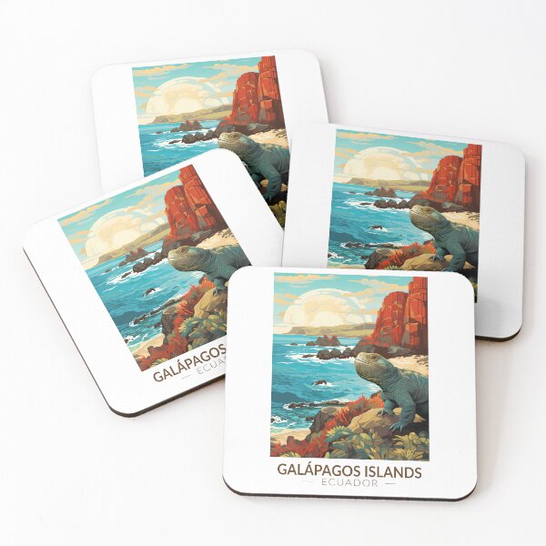 Item preview, Galapagos Islands Travel Art Vintage designed and sold by KrisSidDesigns.