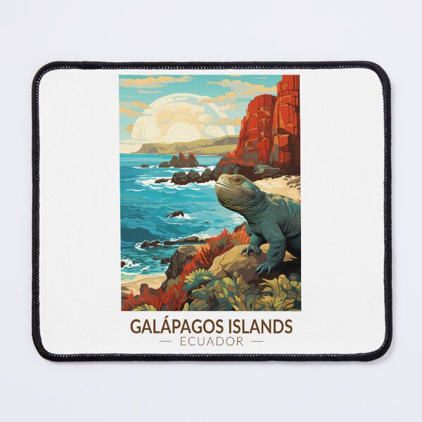 Item preview, Galapagos Islands Travel Art Vintage designed and sold by KrisSidDesigns.