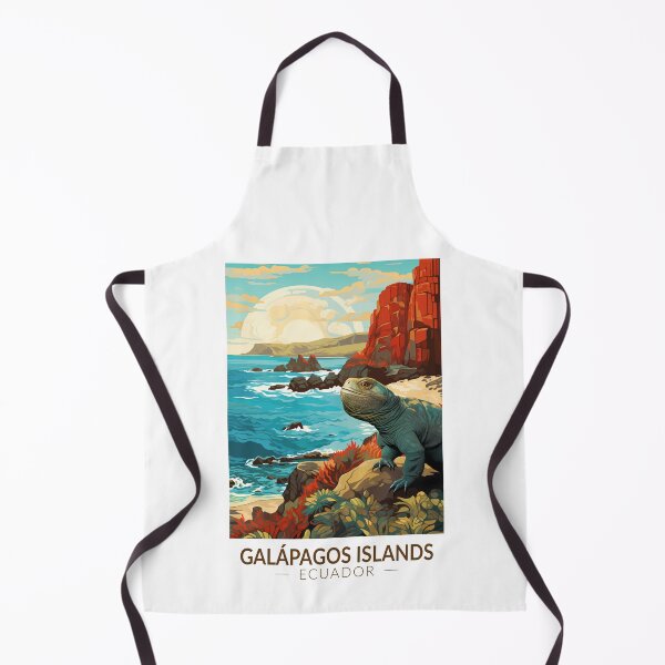 Item preview, Galapagos Islands Travel Art Vintage designed and sold by KrisSidDesigns.