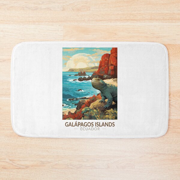 Item preview, Galapagos Islands Travel Art Vintage designed and sold by KrisSidDesigns.