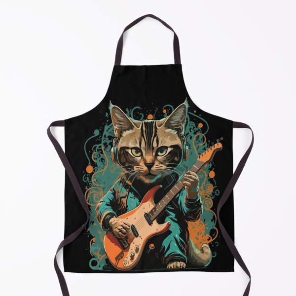Item preview, Cat Playing The Guitar, Rock designed and sold by Threadsway.