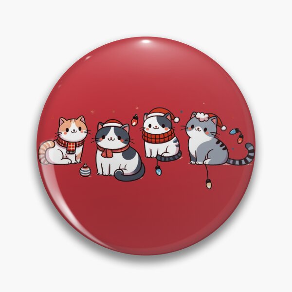 Item preview, Cute Christmas Cat, Cute Cat Farm Animals Holiday, Trendy Cat Holidays designed and sold by GlobalCornerHub.