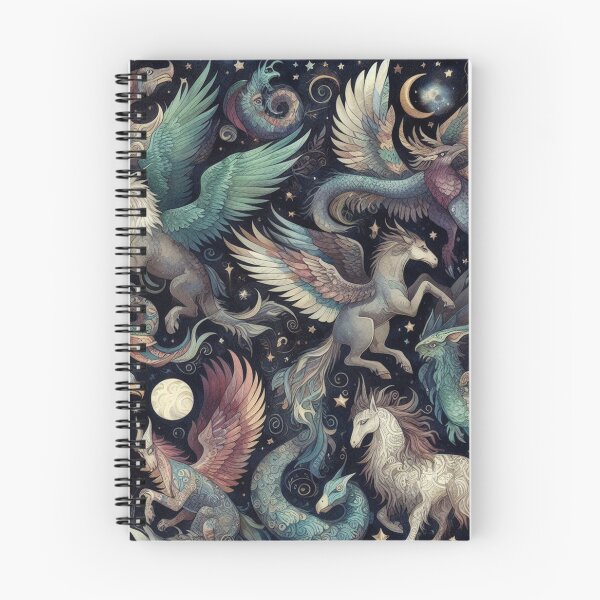 Item preview, Mythical Creatures Pattern designed and sold by DoggoTankDesign.