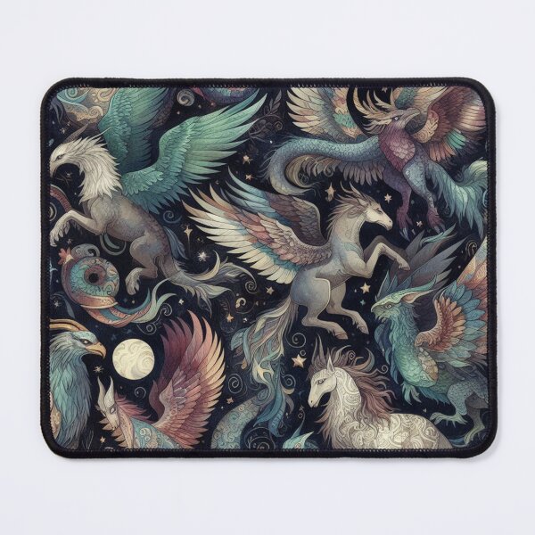 Item preview, Mythical Creatures Pattern designed and sold by DoggoTankDesign.