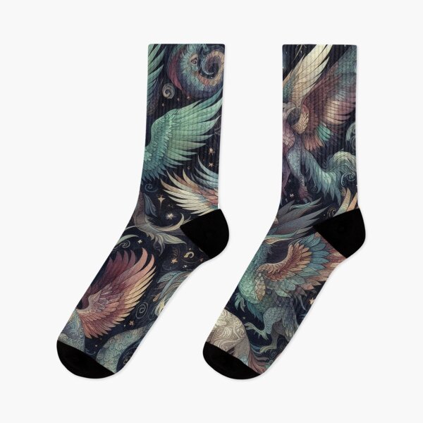Item preview, Mythical Creatures Pattern designed and sold by DoggoTankDesign.