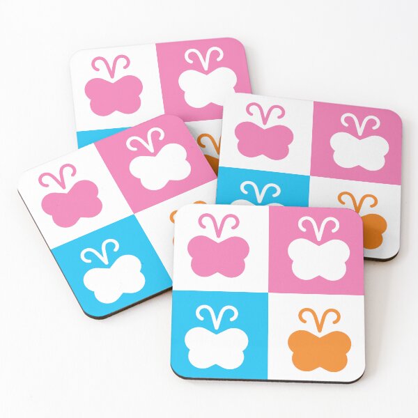 Item preview, Butterfly Pattern Design with Soft Pink, Blue and Orange Colors designed and sold by Wiggly Lines.