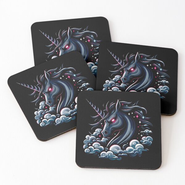 Item preview, A Dark Unicorn in the Clouds designed and sold by TeaTimeTales.