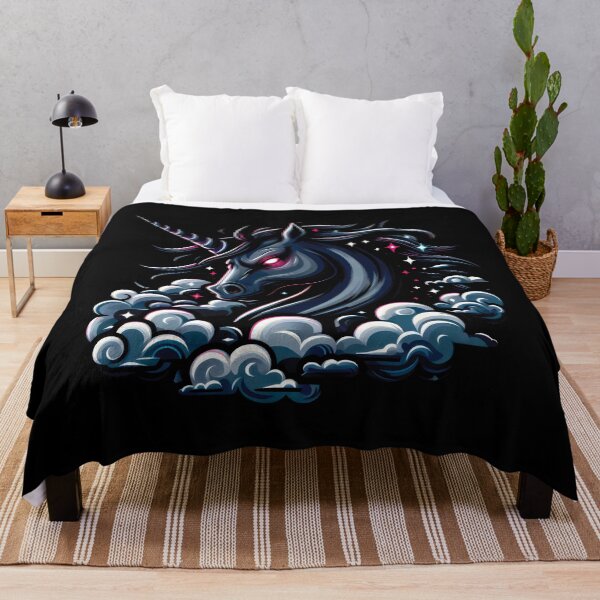Item preview, A Dark Unicorn in the Clouds designed and sold by TeaTimeTales.