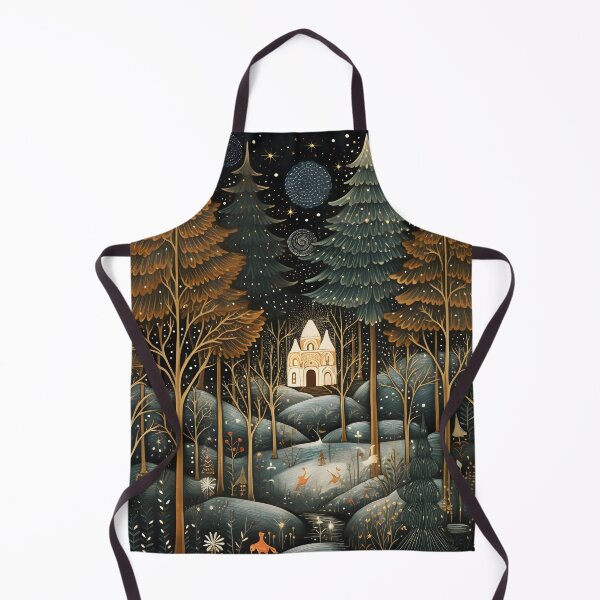 Item preview, enchanting christmas forest print designed and sold by dcrc.