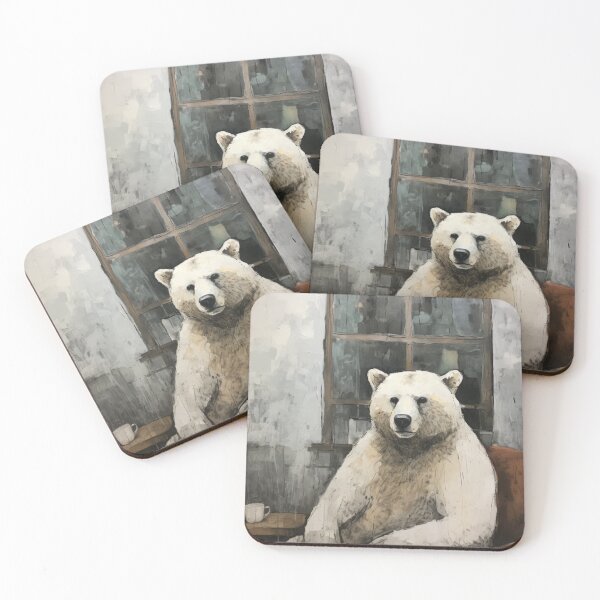 Item preview, Polar Bear Sat in Chair designed and sold by whitecat23.