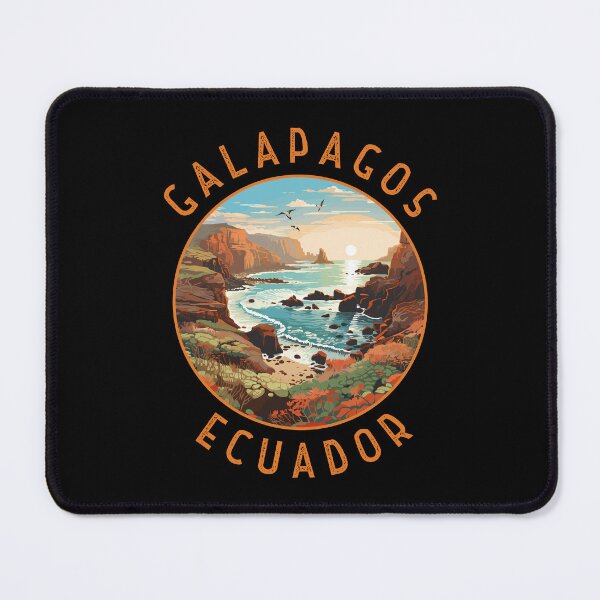 Item preview, Galapagos Islands Retro Distressed Circle designed and sold by KrisSidDesigns.