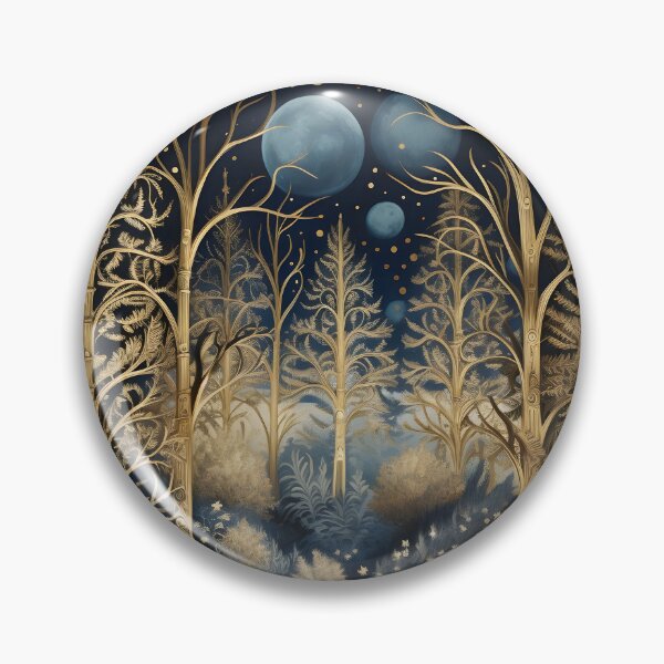 Item preview, enchanting christmas forest print designed and sold by dcrc.